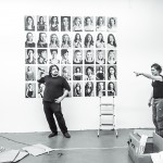 Dan and Annalisa during installation for Covers
